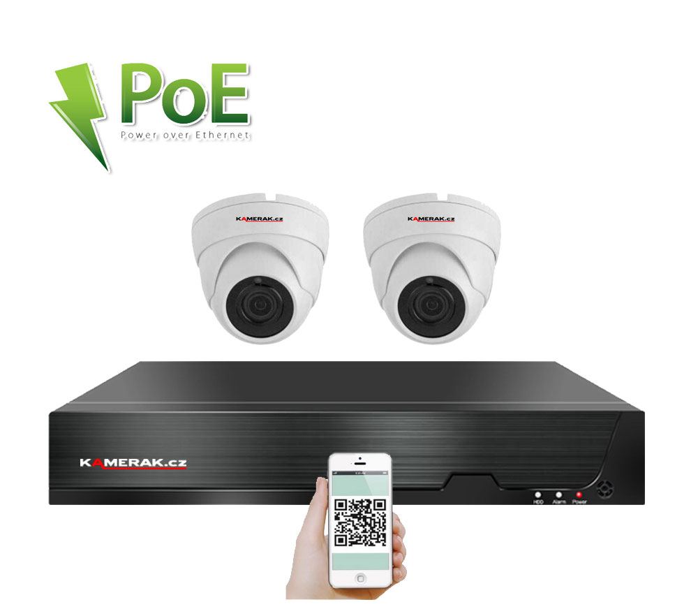 2 kamerov systm PoE IP XM-202D 8MPx 