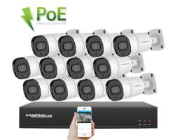 PoE IP 12 kamerov set XM-1208B 4MPx, CZ menu - 23890 K