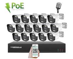 4K PoE IP 16 kamerov set XM-1614D 8MPx, mikrofon - 39590 K