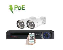 PoE IP 2 kamerov set XM-203A 4MPx, CZ menu - 5090 K