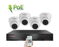 PoE IP 4 kamerov set XM-402B 4MPx, CZ menu - 7990 K