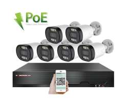 4K PoE IP 6 kamerov set XM-613D 8MPx, CZ menu - 15790 K