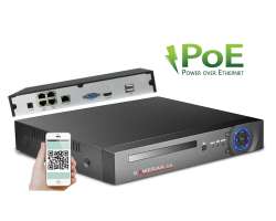 PoE NVR-7204 4CH 8Mpx, H.265 rekordr pro 4 IP kamery, CZ menu - 2780 K