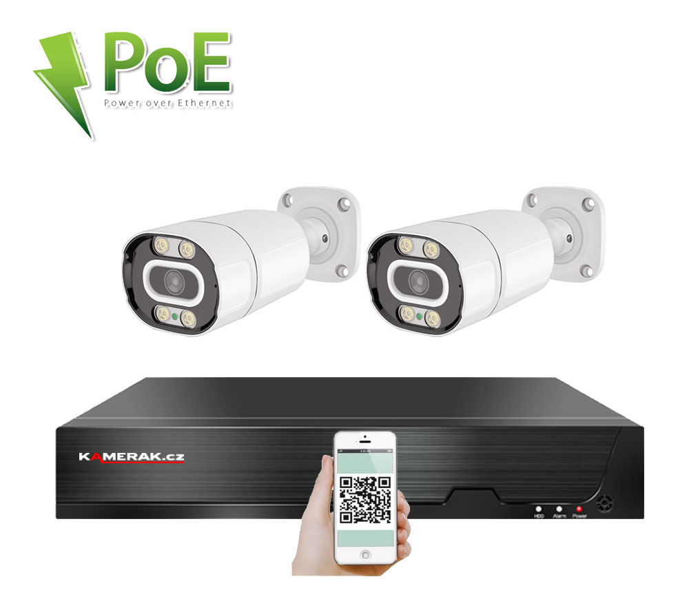 2 kamerov systm PoE IP XM-203B 4MPx